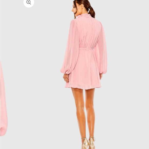 Mac Duggal Pink Ruffle Dress - Picture 3 of 8